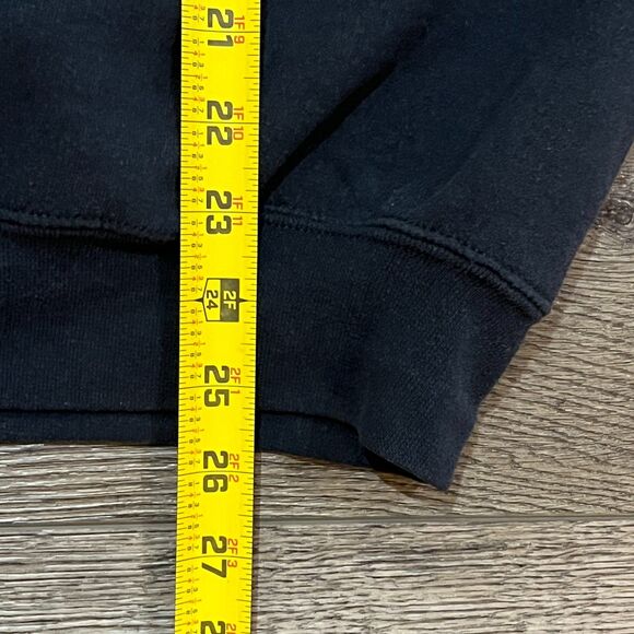 Vintage Y2K Western Michigan Broncos Sweatshirt Black Embroidered - Men's XL - Picture 7 of 7